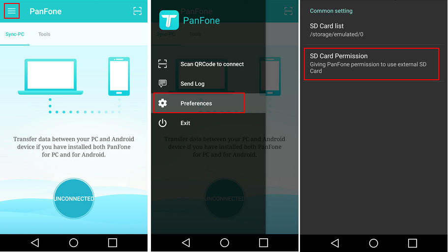 panfone app authorization