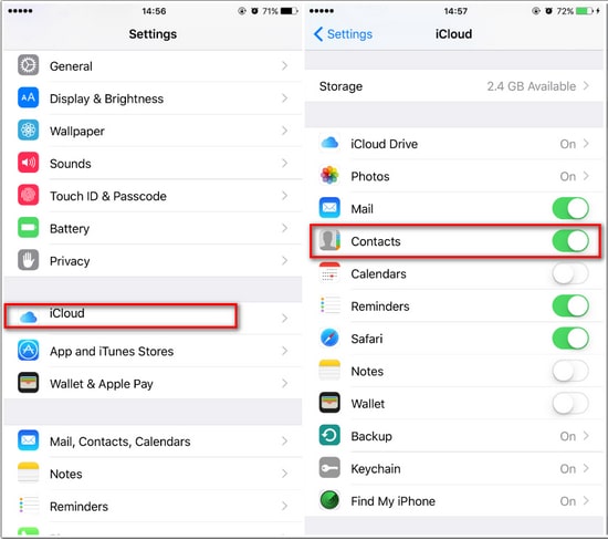 recover contacts from iphone