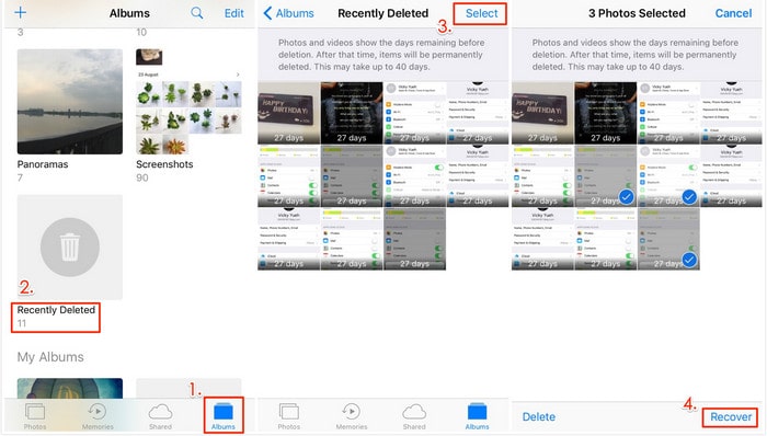recover deleted iPhone photos