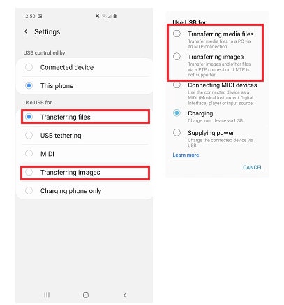 transfer photos from Samsung Galaxy Note 10 to computer