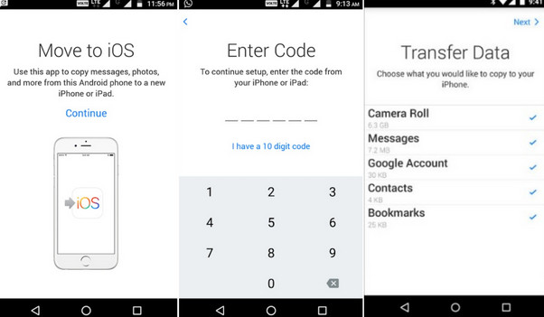 move Android to iPhone
