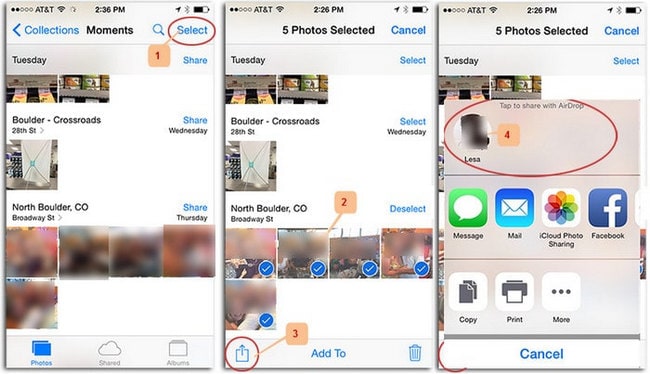 AirDrop photos from iPhone to iPhone 11