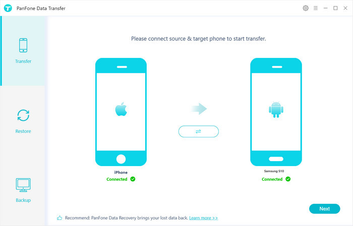 connect two mobile phones