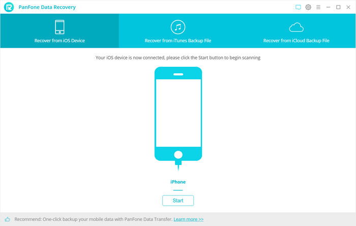 Directly scan and retrieve data from iOS Devices