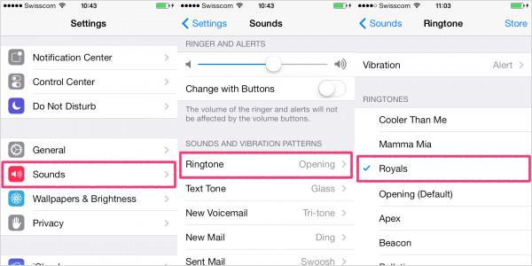 set ringtones for iPhone